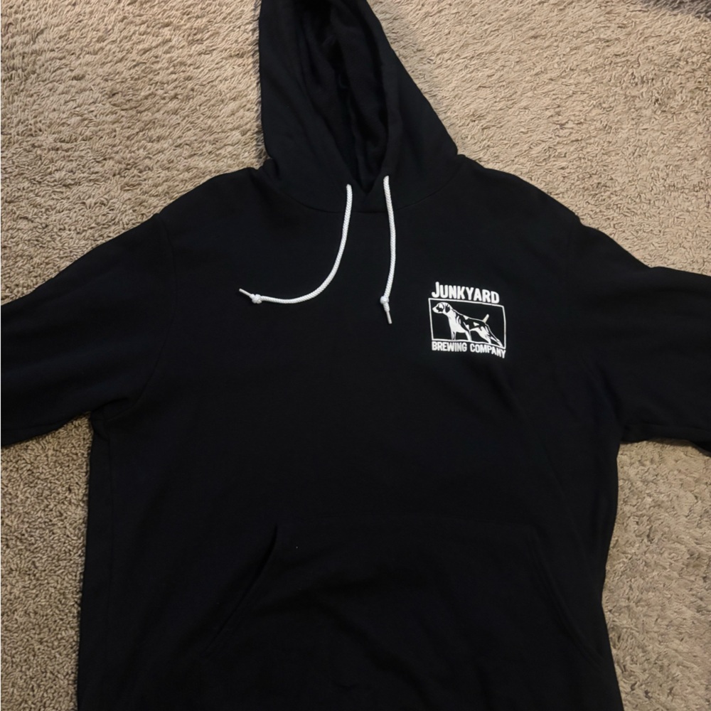 Black Junkyard Brewing Moorhead Minnesota Brewery Hooded Hoodie Sweatshirt